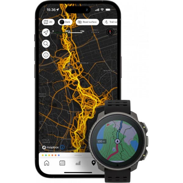 Suunto Vertical Titanium Solar -urheilukello, Black