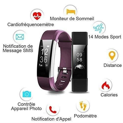 Ansluten klocka Kvinnor Män Smartwatch Stegräknare Ansluten armband Vattentätt Barn Sport Konditionsfrekvens Mätare Smart Watch Fitness