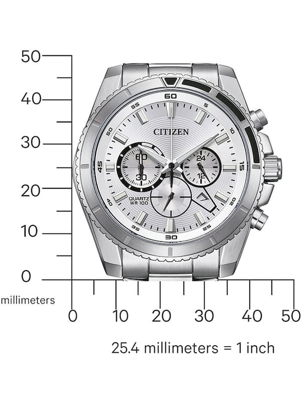 Mens Watch Citizen AN8200-50A, Quartz, 44mm, 10ATM