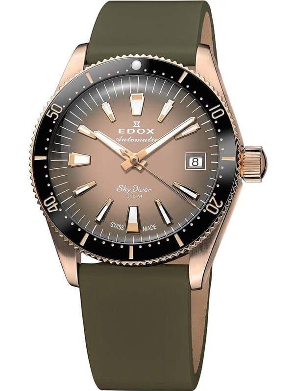 Ladies Watch Edox 80131-37RNC-VDBEI, Automatic, 38mm, 30ATM