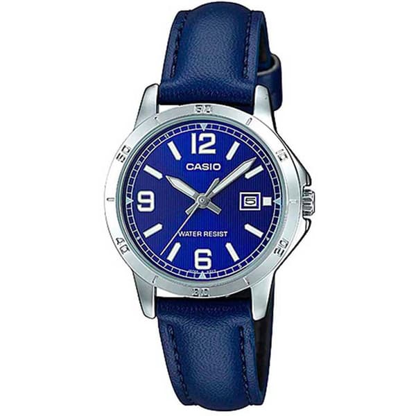 Casio Armbandsur Ltp-v004l-2budf 35 Mm Silver