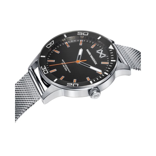 Herreur Mark Maddox HM7146-57 Sort Sølvfarvet (Ø 40 mm)