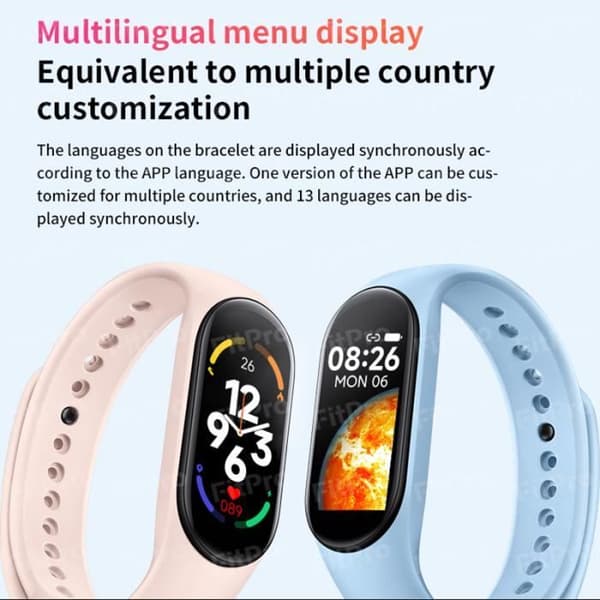 M7 Black-Smartwatch Vattentät Bluetooth Fitness Tracker för män och kvinnor, Smart Band, Bilpris