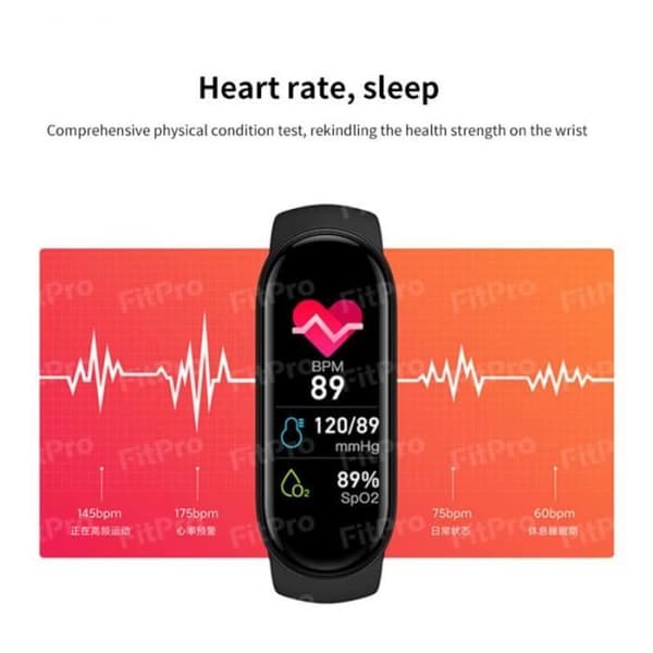 Typ 1-M7 Smart Watch för män kvinnor, flera färger, digital LED-pekskärm, vattentät, b