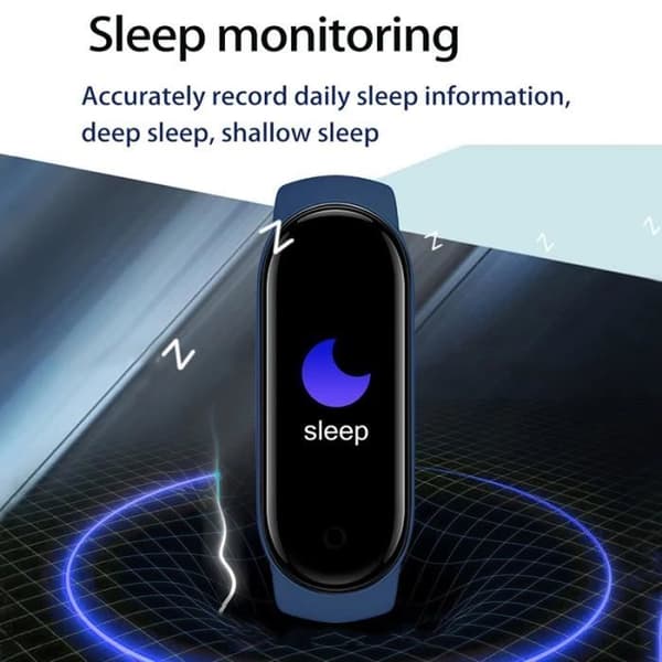 Svart M7 Sports Smart Watch för barn, IP67 Vattentät Smart Watch för pojkar och flickor, f