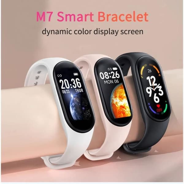 Svart M7 Sports Smart Watch för barn, IP67 Vattentät Smart Watch för pojkar och flickor, f