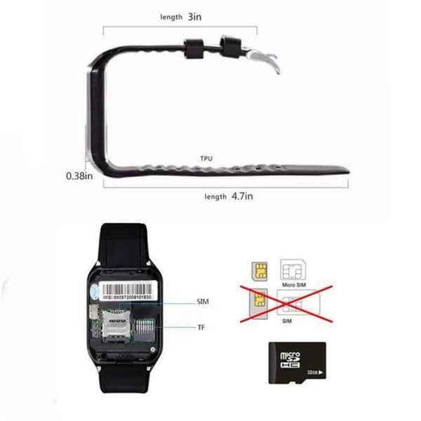 BLUETOOTH KLOCKA - ANSLUTAD KLOCKA - SMART KLOCKA Hot Rea Smart Watch Bluetooth DZ09 Smart Wearable Watch