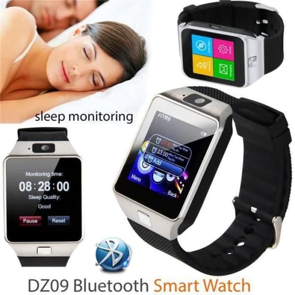 BLUETOOTH KLOCKA - ANSLUTAD KLOCKA - SMART KLOCKA Hot Rea Smart Watch Bluetooth DZ09 Smart Wearable Watch