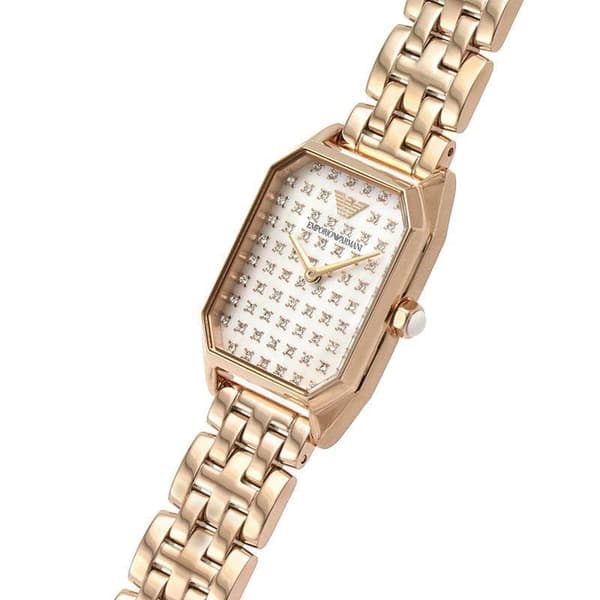 Emporio Armani AR11389 Two Hand Rose Gold Tone Women's Watch