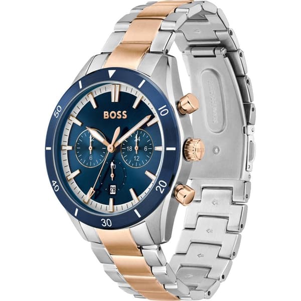 Hugo Boss 1513937 Santiago Two-Tone Steel Blue Men's Watch