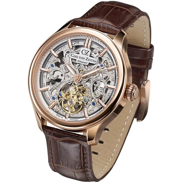 Mens Watch Carl Von Zeyten CVZ0014RSL, Automatic, 46mm, 3ATM