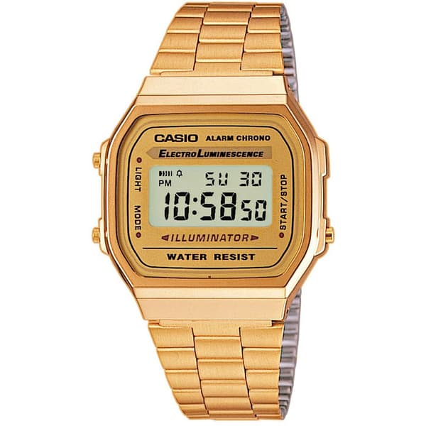 Casio Ur Retro Vintage A168wg Gylden