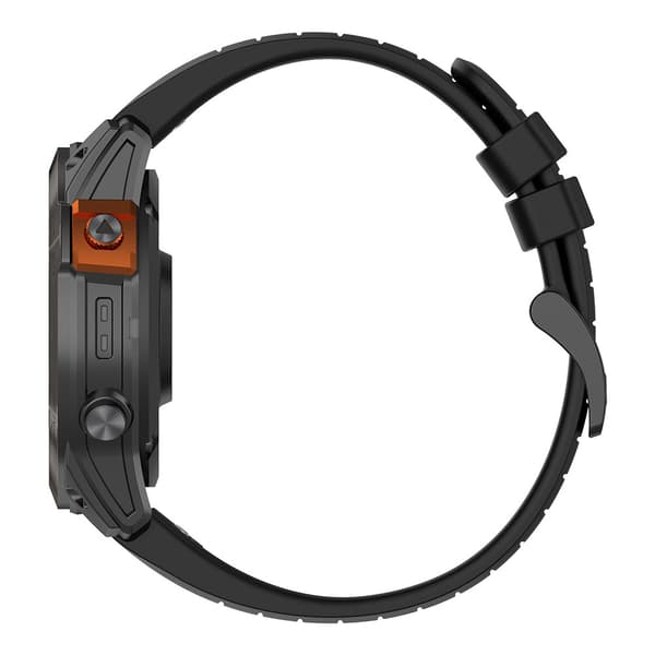 Silikonarmband till Garmin Fenix 7 / Fenix 7 Pro 22mm - Svart/Röd