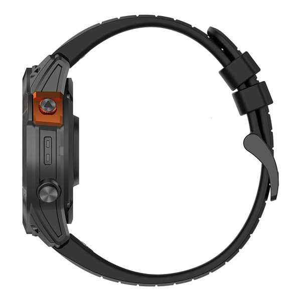 Silikonarmbånd til Garmin Fenix 7X / Fenix 7X Pro 26mm - Sort/Rød