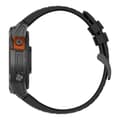 Miniatyrbilde 3 av 3: Silikonarmbånd til Garmin Fenix 7X / Fenix 7X Pro 26mm - Sort/Rød
