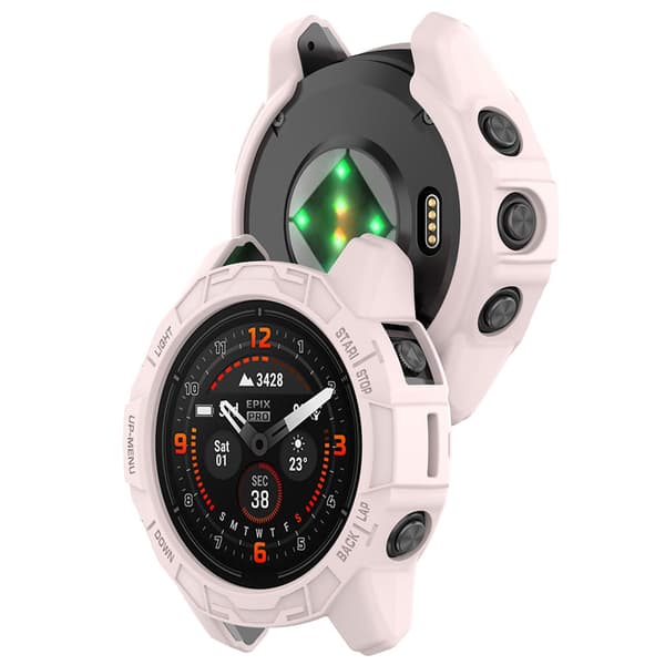 Suojakuori Garmin Fenix ​​​​7X / Fenix ​​​​7X Pro - vaaleanpunainen