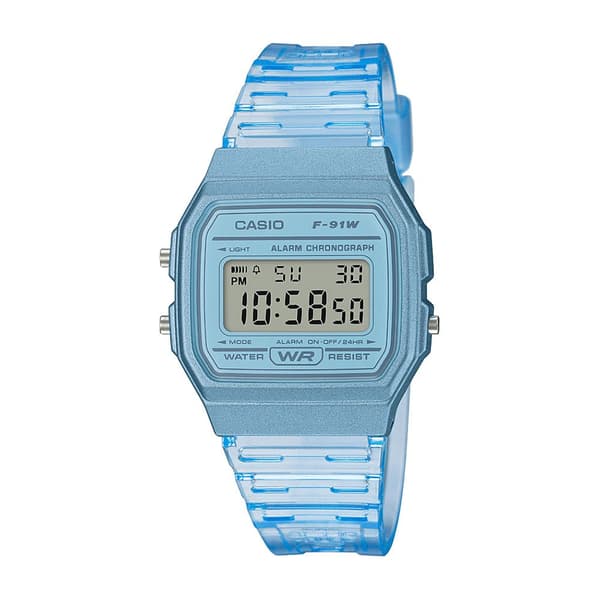 Casio Klocka F-91ws-2ef Blå