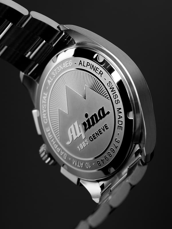 Mens Watch Alpina AL-373BB4E6B, Quartz, 42mm, 10ATM