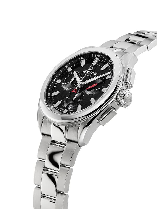 Mens Watch Alpina AL-373BB4E6B, Quartz, 42mm, 10ATM