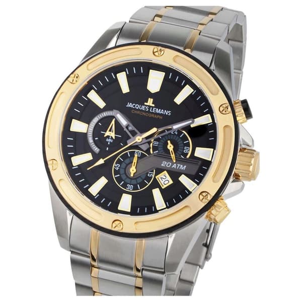Mens Watch Jacques Lemans 1-2141I, Quartz, 48mm, 20ATM