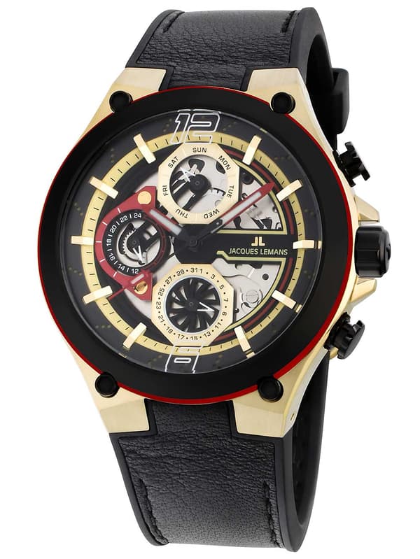 Mens Watch Jacques Lemans 1-2150C, Quartz, 43mm, 10ATM