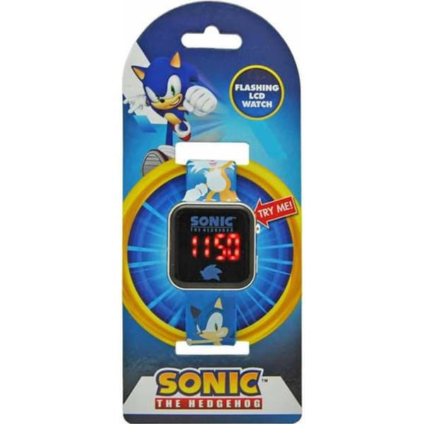 Digitalt ur Sonic Børns LED-skærm Blå Ø 3,5 cm