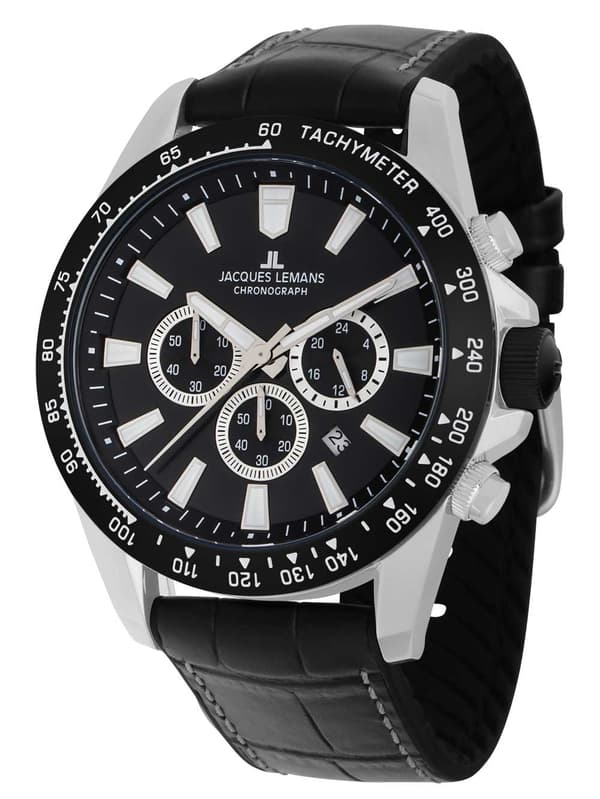 Mens Watch Jacques Lemans 1-2140A, Quartz, 48mm, 10ATM