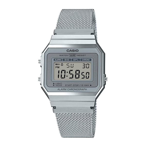 Casio Kello Vintage A700wem-7aef Hopeinen