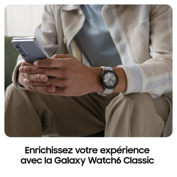 SAMSUNG Galaxy Watch6 Classic 43mm Svart Bluetooth