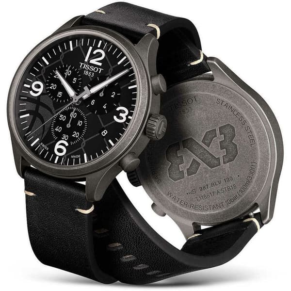 Klocka - Tissot - Chrono XL 3x3 - Svart - Vattentät 10 Atm - Kvarts