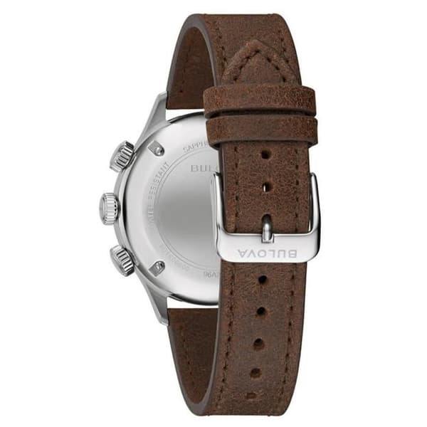 BULOVA - Herrklocka - Kvarts - Analog - Brunt läderband - 96A245