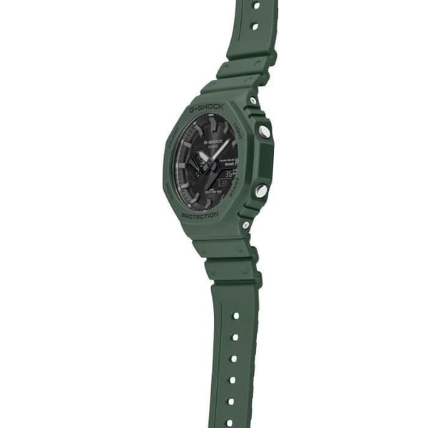 Klocka - Casio - GA-B2100-3AER - Analog/Digital - Grön plastrem - 20 bar