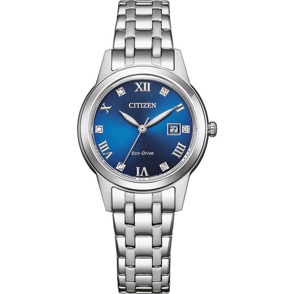 Citizen - Damklocka - Eco-Drive - Analog - Silverarmband i rostfritt stål - FE1240-81L
