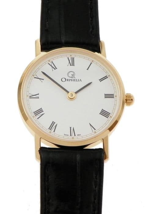 ORPHELIA GOLD WATCHES - Analog Quartz Läderklocka för kvinnor - MON-7068