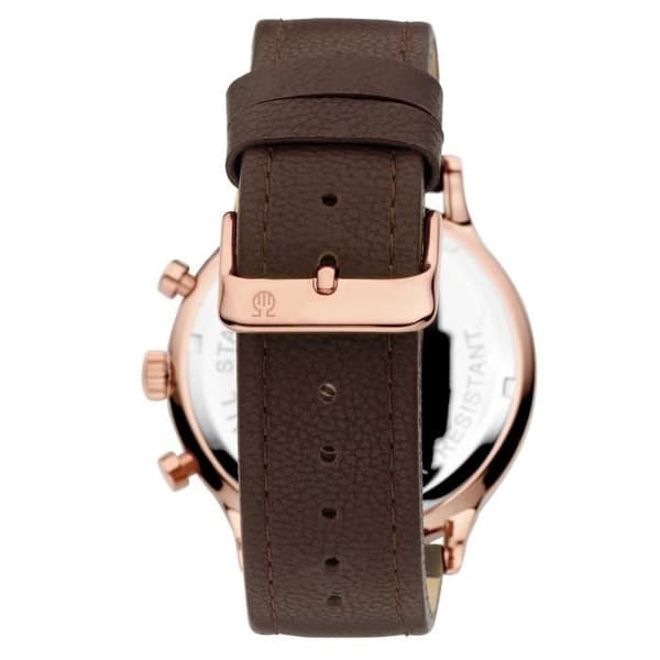 Herrur ORPHELIA Kvarts Krokig Armband Läder Brun