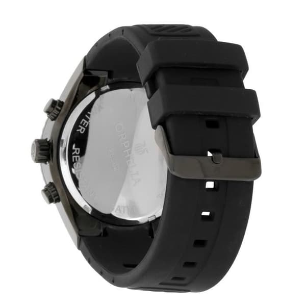 Klocka - ORPHELIA - OR86502 - Kvarts - Svart Silikon - 5 bar - Flera Urskivor