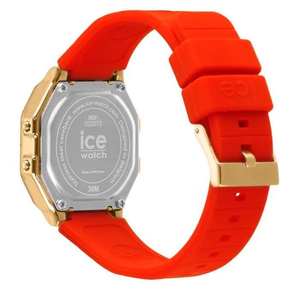 ICE WATCH Watch - Dam - 022070 - Röd silikon - Vattentät 3 ATM