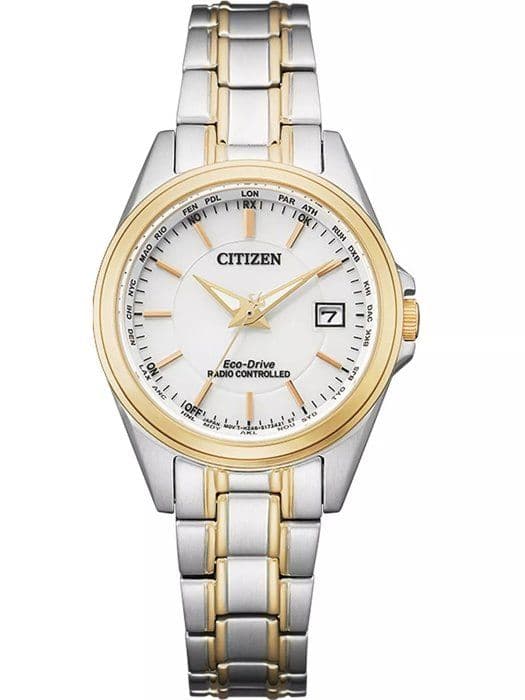 Citizen - Damklocka - Eco-Drive - Analog - Flerfärgat armband i rostfritt stål - EC1186-85A