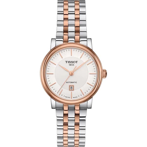 Klocka - Tissot - Carson Premium - Automatisk - 30mm - Roséguld PVD-stål