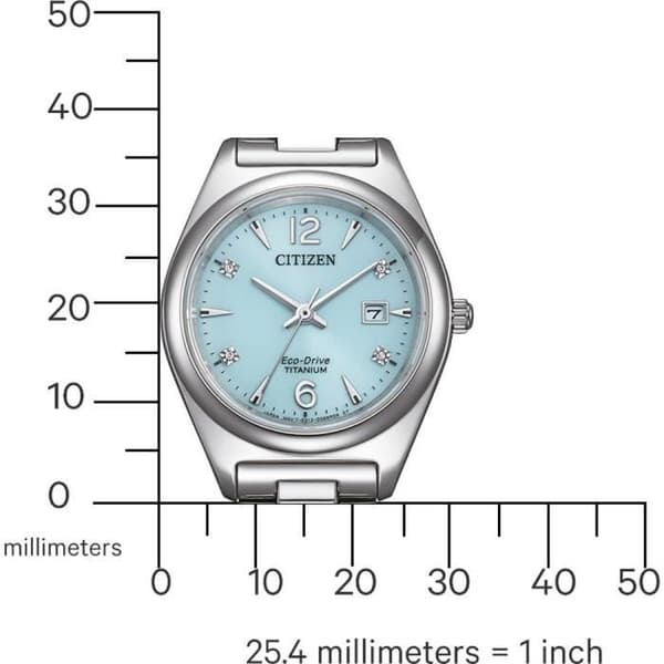 Citizen EW2601-81M Damklocka - Titanium Silver - Vattentät 10 Atm - Solenergi - Safirglas