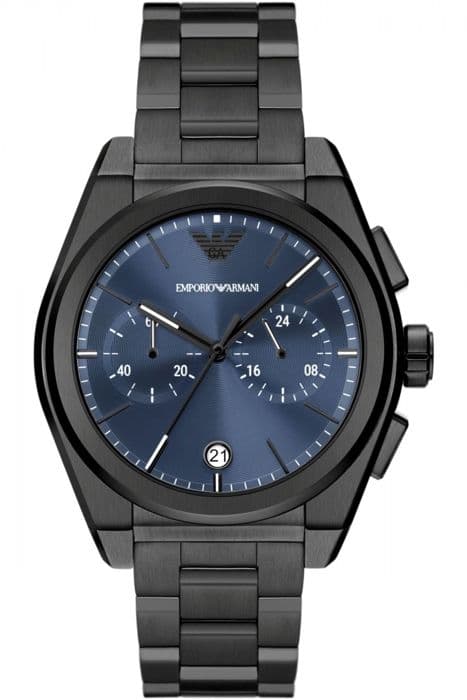 Emporio Armani Watch - Herr - AR11561 - Gun Rostfritt stål - 43 mm - Blå - 5 bar