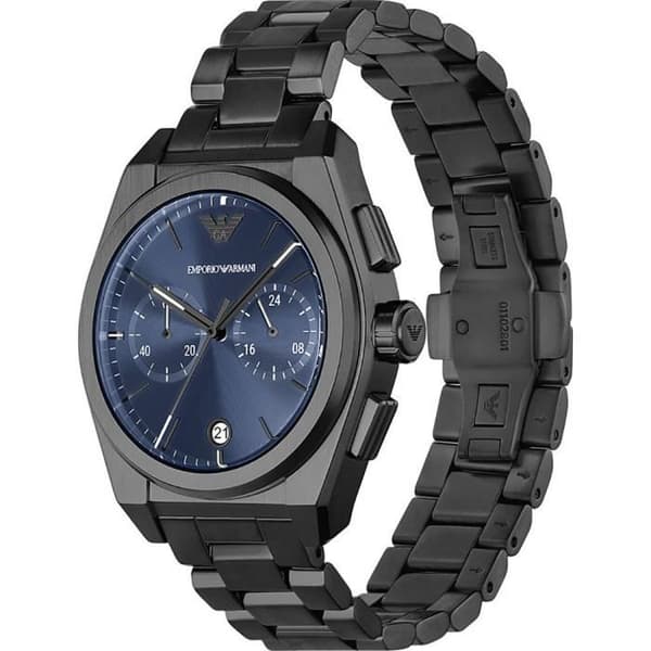 Emporio Armani Watch - Herr - AR11561 - Gun Rostfritt stål - 43 mm - Blå - 5 bar