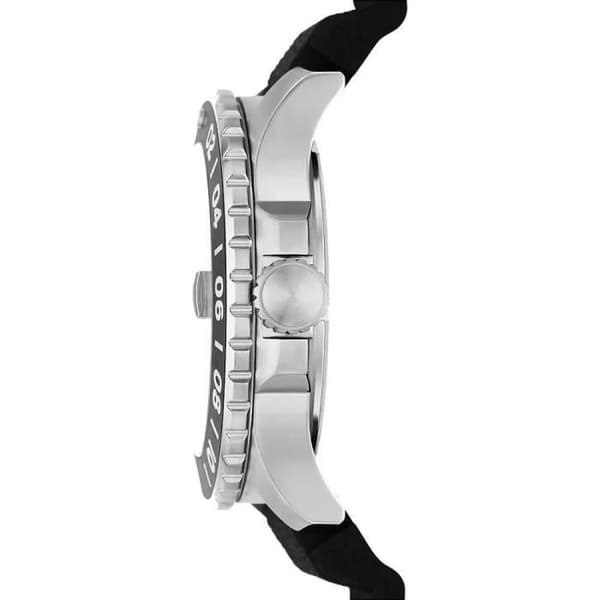 FOSSIL Herrklocka FS6036 - Svart silikonband - Vattentålig 10 Atm - Diameter 46mm
