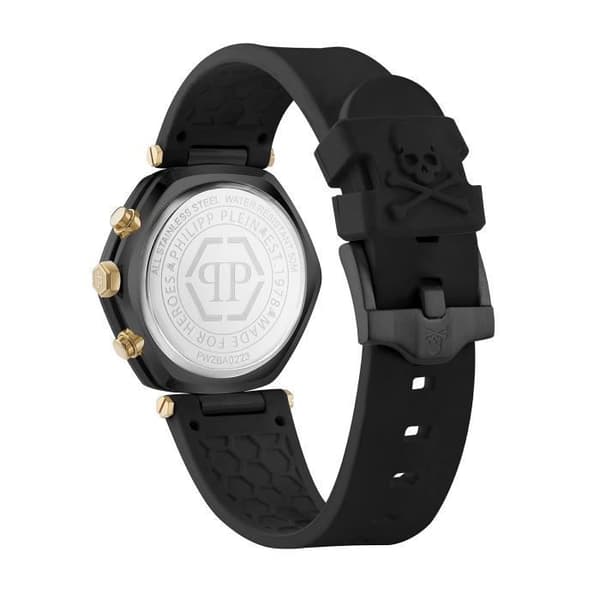 Montre Philipp Plein - Herrar - PWZBA0223 - Svart Silikonarmband - Vattentålig 5 bar