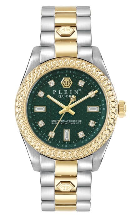 Philipp Plein - Damklocka - Kvarts - Analog - Flerfärgat armband i rostfritt stål - PWDAA0421