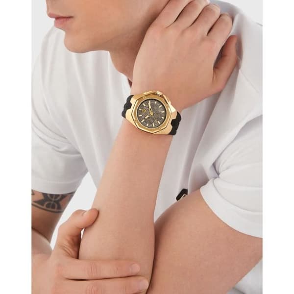 Philipp Plein Herrklocka - PWTBA0423 i svart silikon