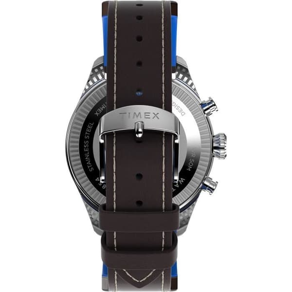 Timex Watch - Herr - TWG030000 - Brunt läder - Blå Urtavla - 5 ATM vattentät