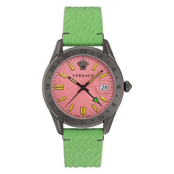 Versace herrklocka VE7C00323 - Grönt läder - 41 mm - 5 bar