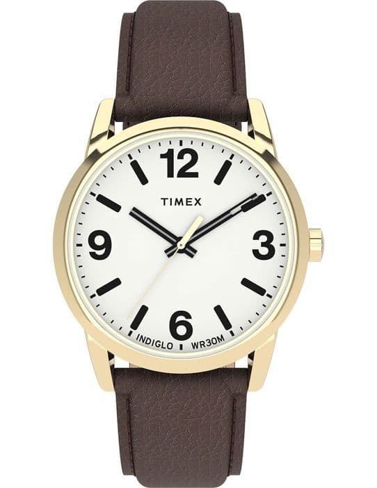 Timex - Herrklocka - Kvarts - Analog - Brunt läderband - TW2U71500