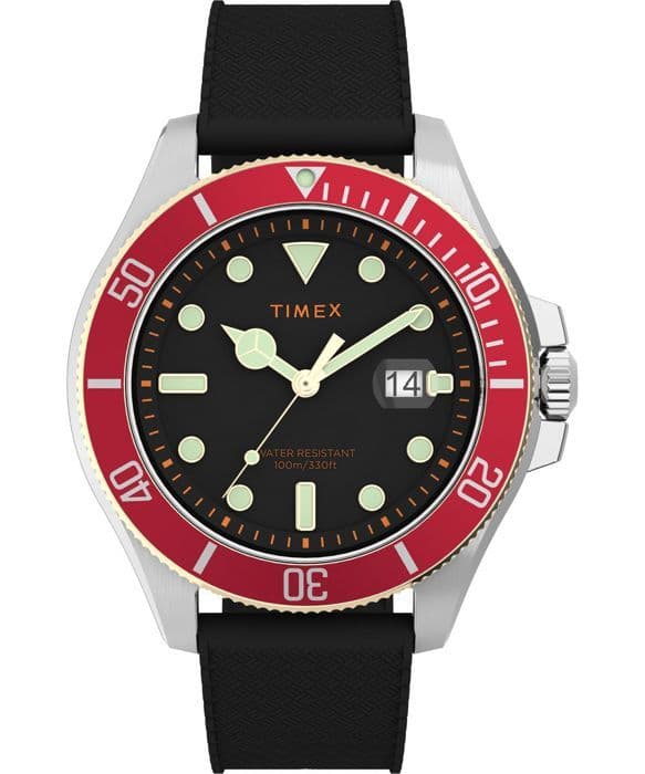 Seul Le Temps herrklocka Timex Harborside trendig torsk. TW2V27300 Timex Svart